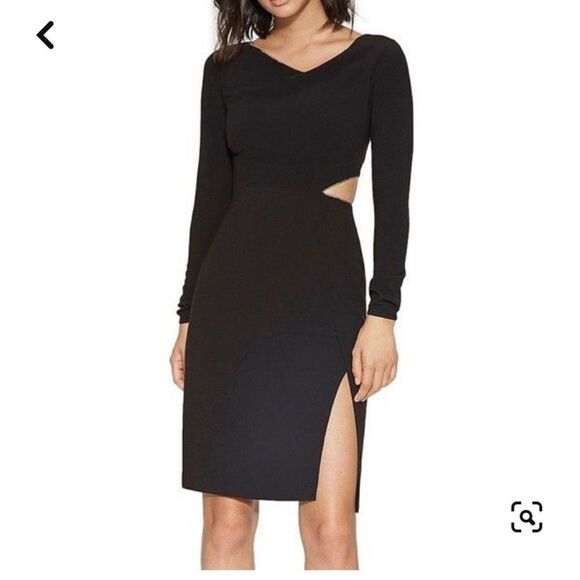 Halston Heritage chain trim cut out dress, size 4 - Picture 1 of 12